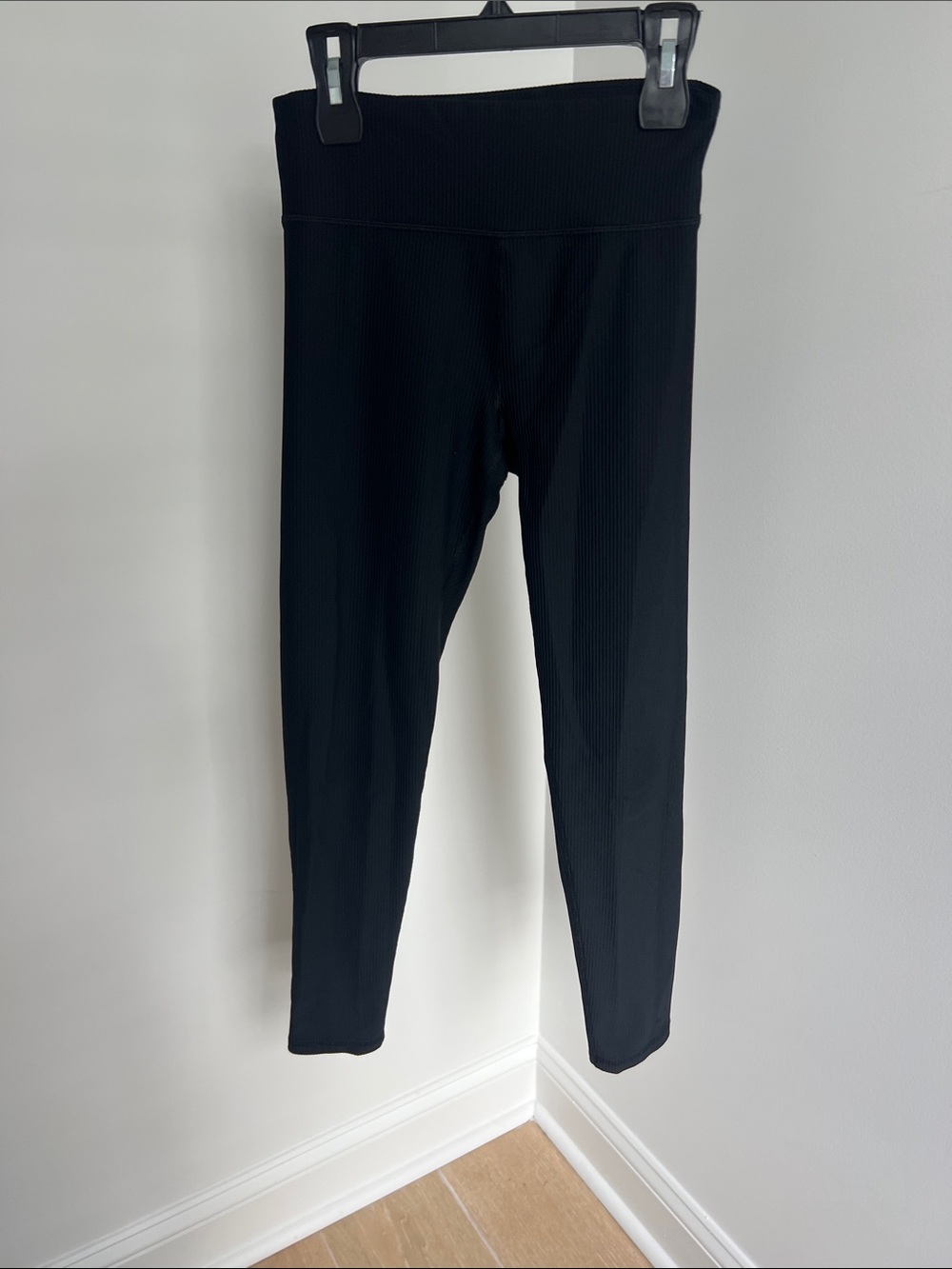 Old Navy Black Ribbed Kids Leggings